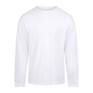 Awdis Mens Long-Sleeved T-Shirt / Arctic White